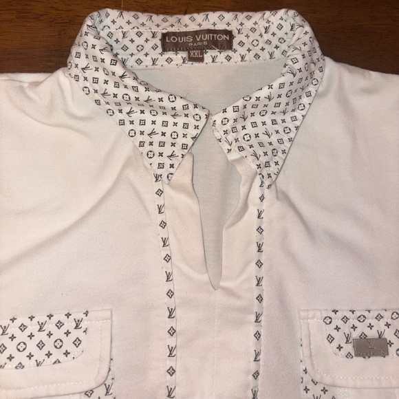 Louis Vuitton Vintage Monogram Collar Polo T Shirt - Picture 2 of 12